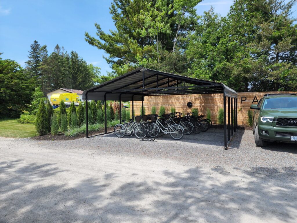 Wander Resort - Bike holder construction and build