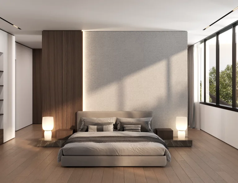 Bed Residential construction building interior of Erica Residence