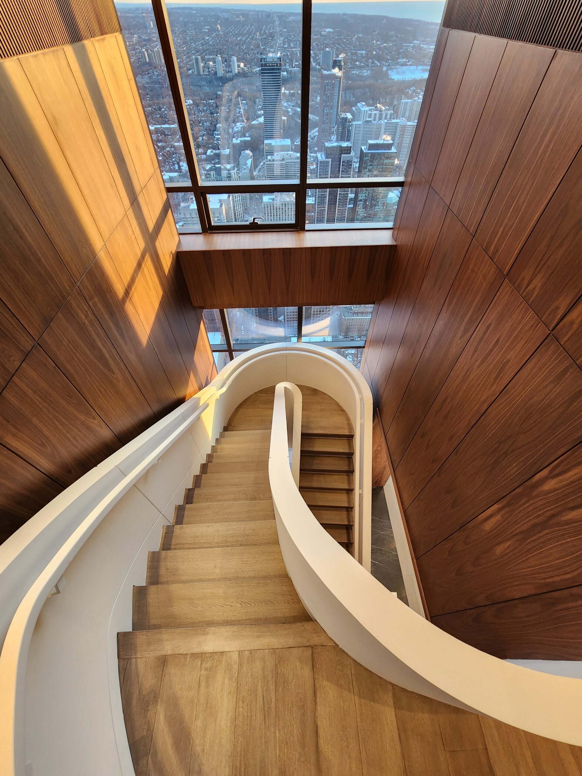 1 Bloor Penthouse Unit Top View of stairs