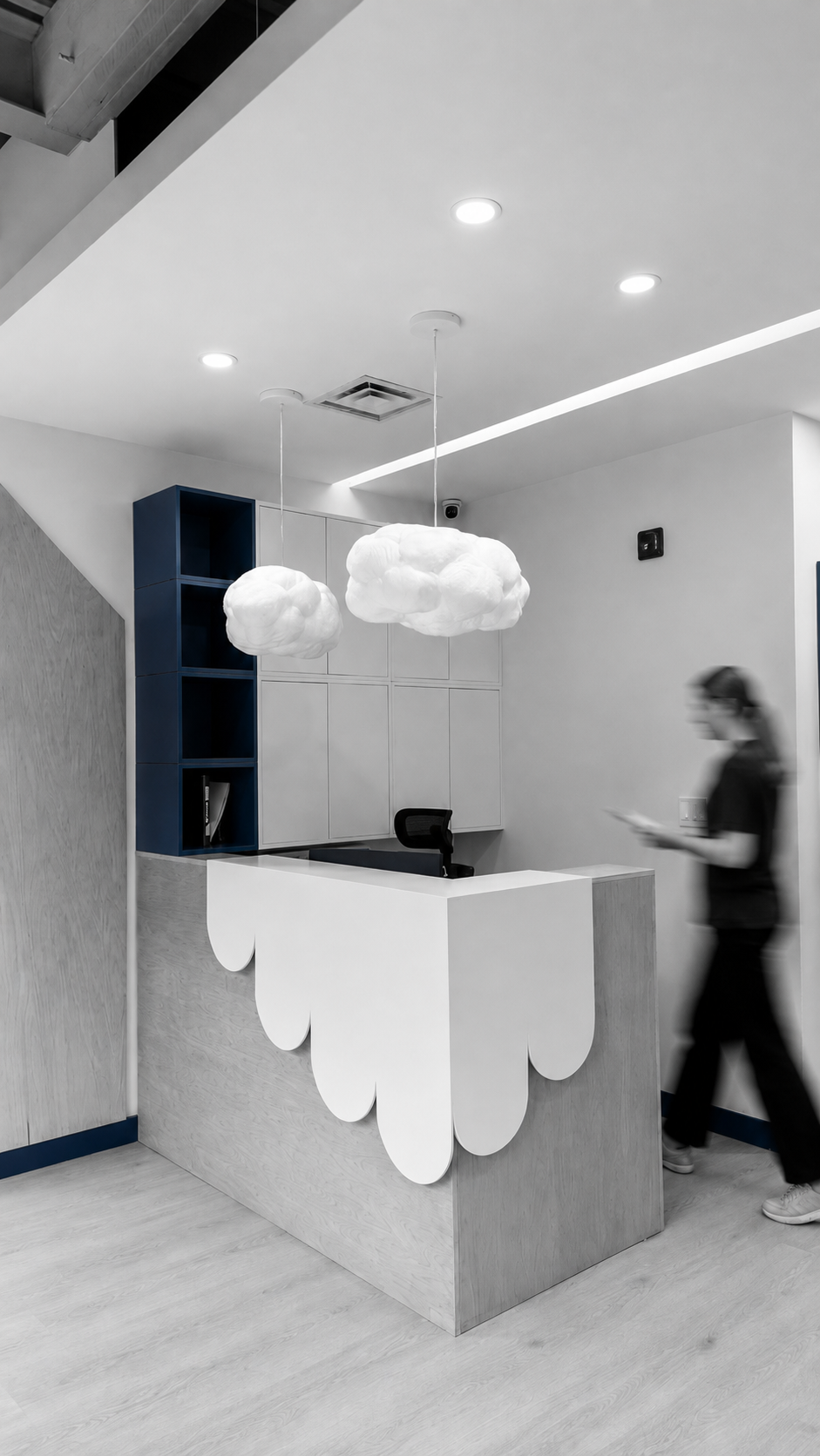 Completed commercial fit-out of a Toronto office interior by 6ixBuild